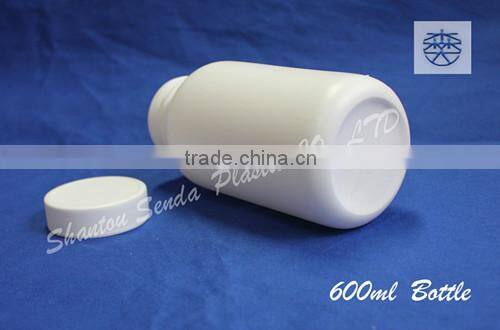 600ml Chemical Industrial Use plastic bottle , HDPE material Chinese manufacture
