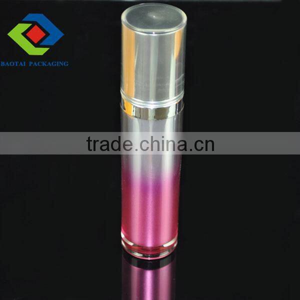 15ml/30ml/50ml/120ml Forsted Acrylic Cylindrical Round Lotion Pump bottle