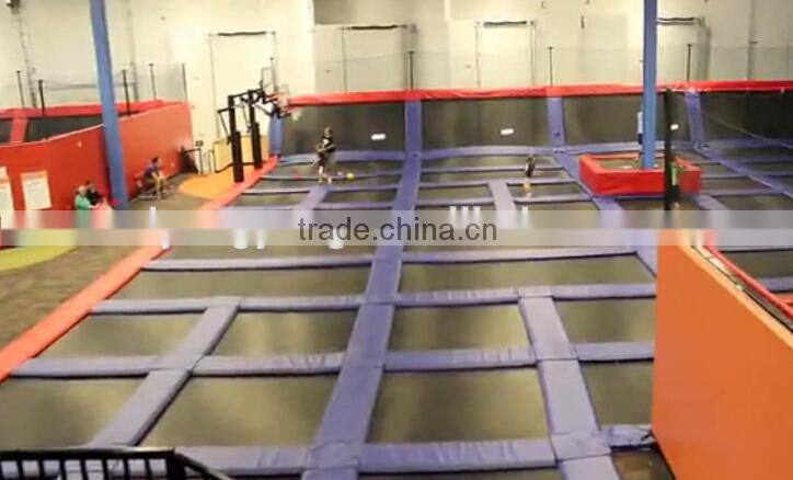 Indoor jumping bed trampoline park for kids and teenagers