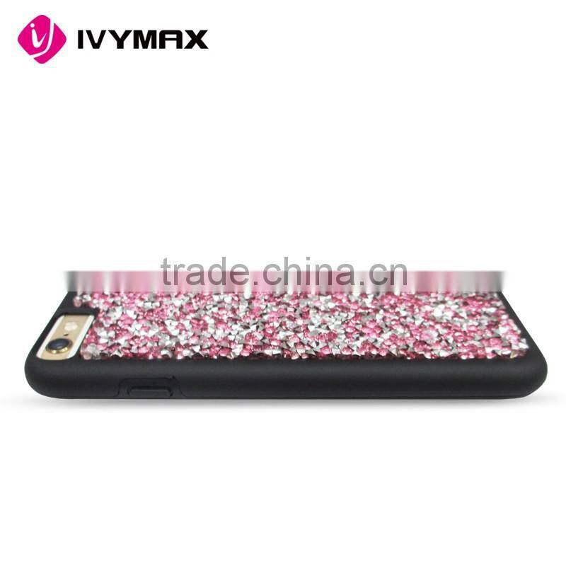 Wholesale luxury new elegant crystal diamond studded pc cell phone case for apple iphone 6s compatible brand