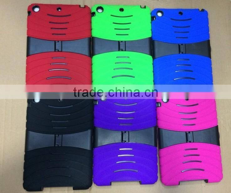 silicon with pc design for ipad mini case