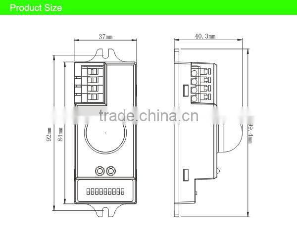 Hot sale light sensor switch , micro motion sensor