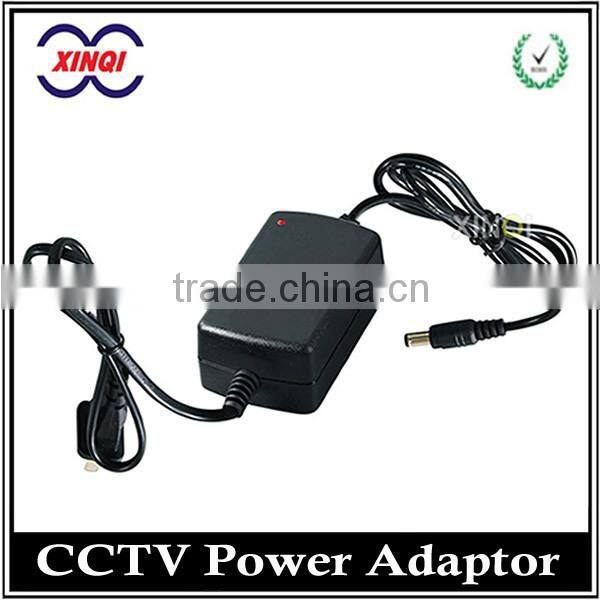 Hot Sale Black CCTV Adapter Power Supply EU or US plug Table Type