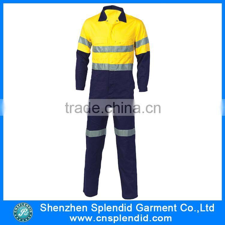 Construction coverall hi vis safety workwear