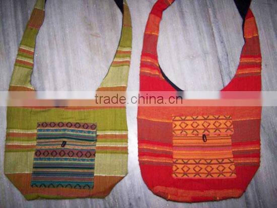 50 Pcs Lot Cotton Handmade Tribal Design Shoulder Bag/Girls College Bag