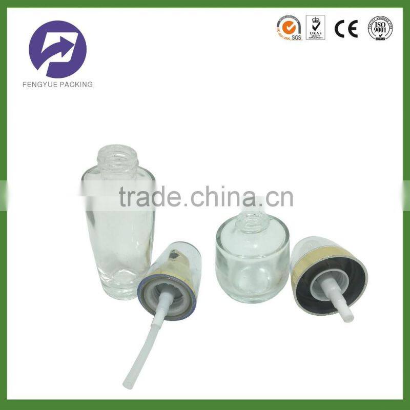 Wholesale Round Shape Cosmetic Glass Lotion Bottles