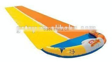 inflatable plastic water park giant slip and slide