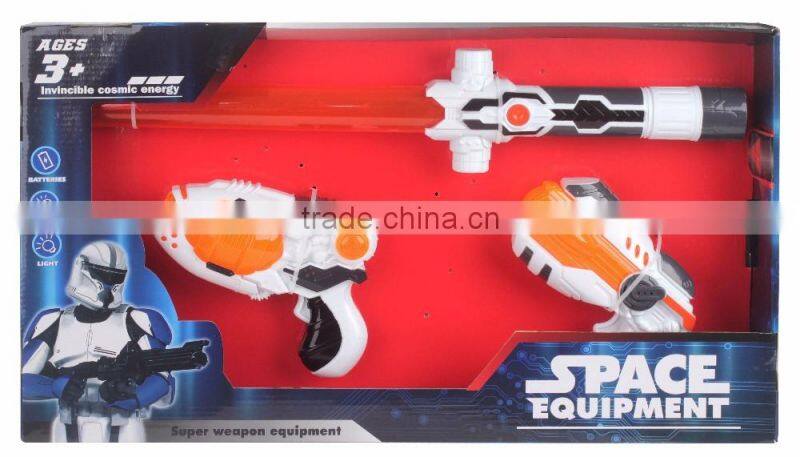 Hot item space toy gun electric gun with telescope and light sounds gun for kids
