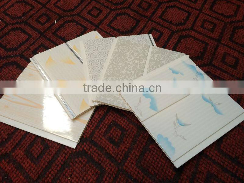 2016 new soundproof waterproof easy install interior walling design cheap pvc panels system manufactured