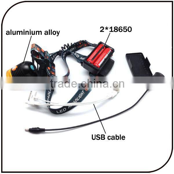 2014 hot sale fishing light with power bank function touch sensing headlight