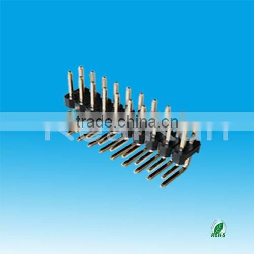 2.54mm Pitch Double Row Right Angle Pin Header Connector