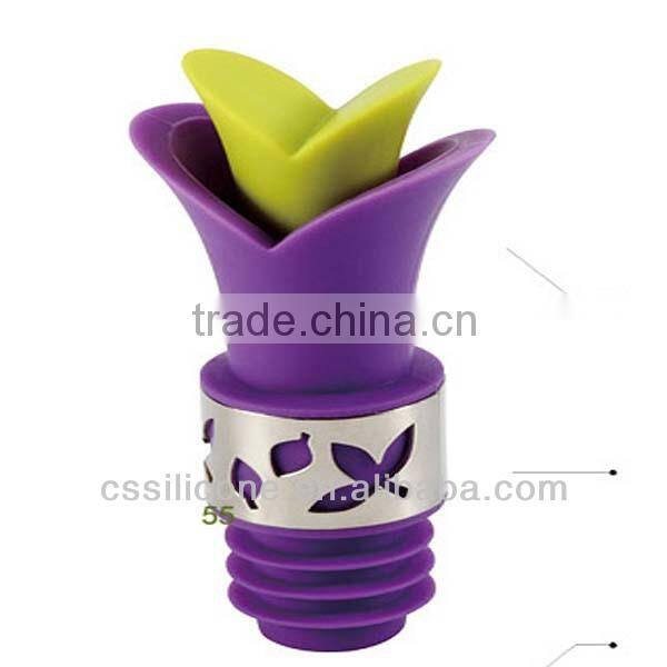 2014 top sale silicone wine bottle stopper,high quatity bottle stopper,fancy bottle stopper for party