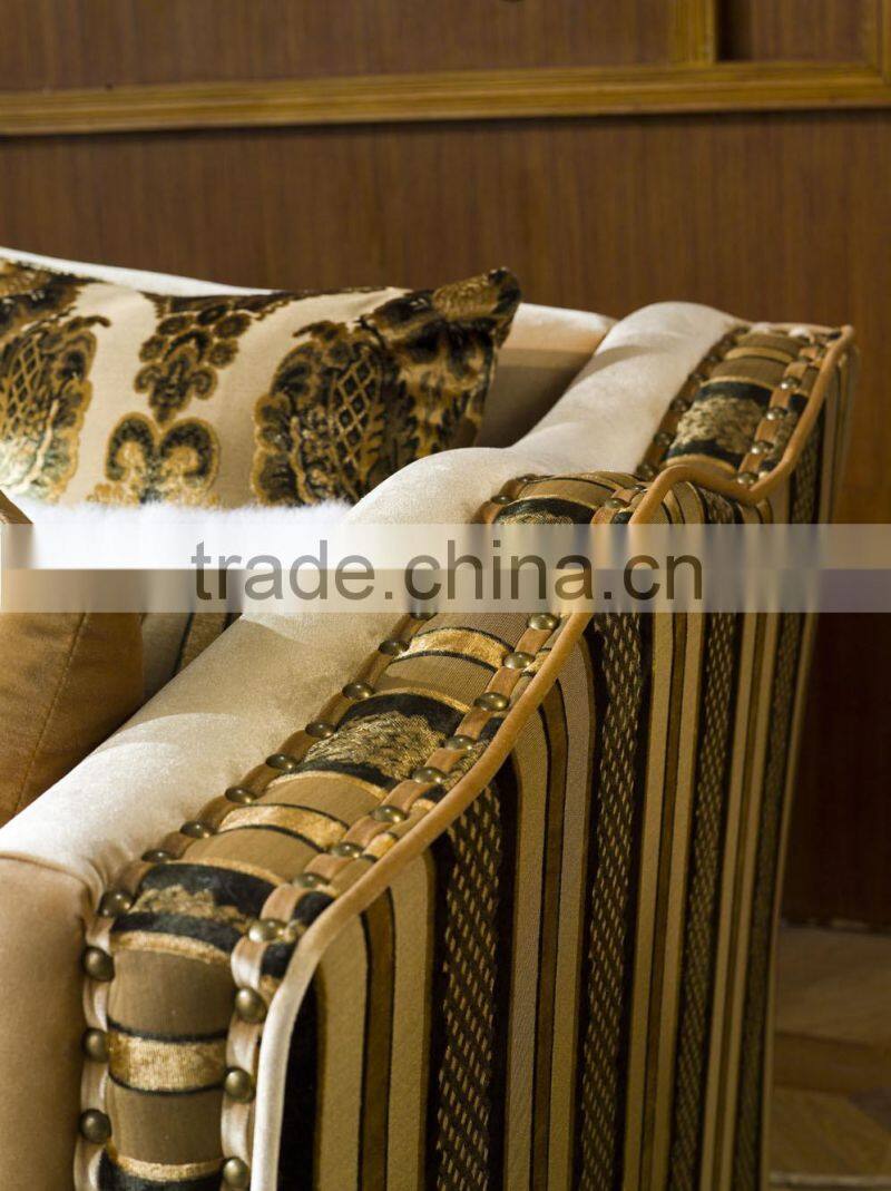 classical antique fabric luxury italian sofa set AL171