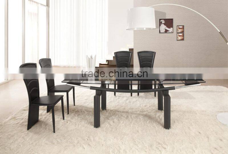 Z652-1 Modern Black Leather Dining Chair