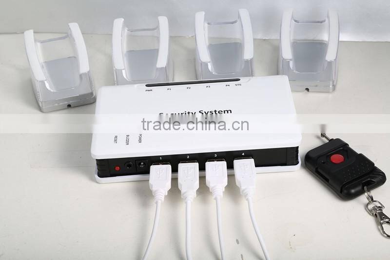 Entire equipment multiple multi-port for mobile phone store security alarm system with 4ports