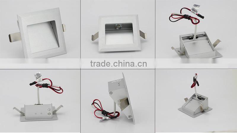 indoor square 87*87mm stair led light/recessed stair light/stair step light