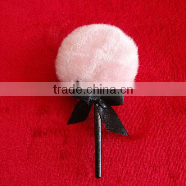 luxurious plush puff with shinning powder & lollipop puff