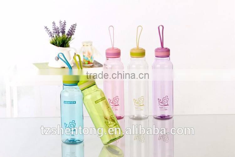 Narrow mouth portable bpa free plastic drinking water bottle YB-0139,YB-0140