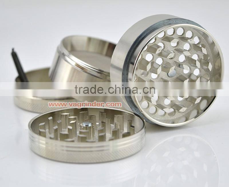 VA Grinder Import Export Zinc Clear Top CNC Custom Herb Grinder