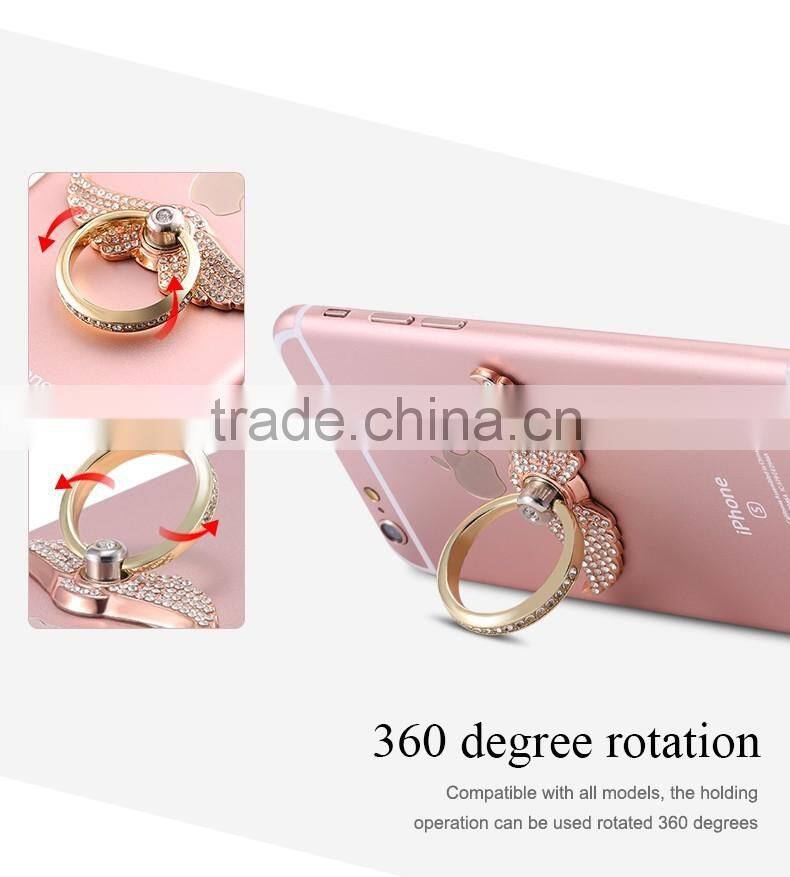 Fashion 360 Degree Metal Finger Ring Mobile Phone Smartphone Stand Holder For iPhone Samsung Smart Phone GPS MP3 Car Mount Stand