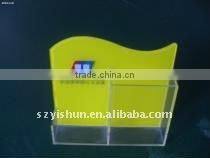 Acrylic rotating desktop magazine rack