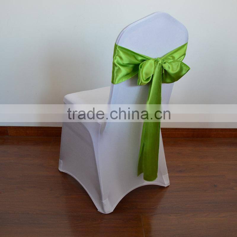 Grass green cheap wedding satin sashes for sales