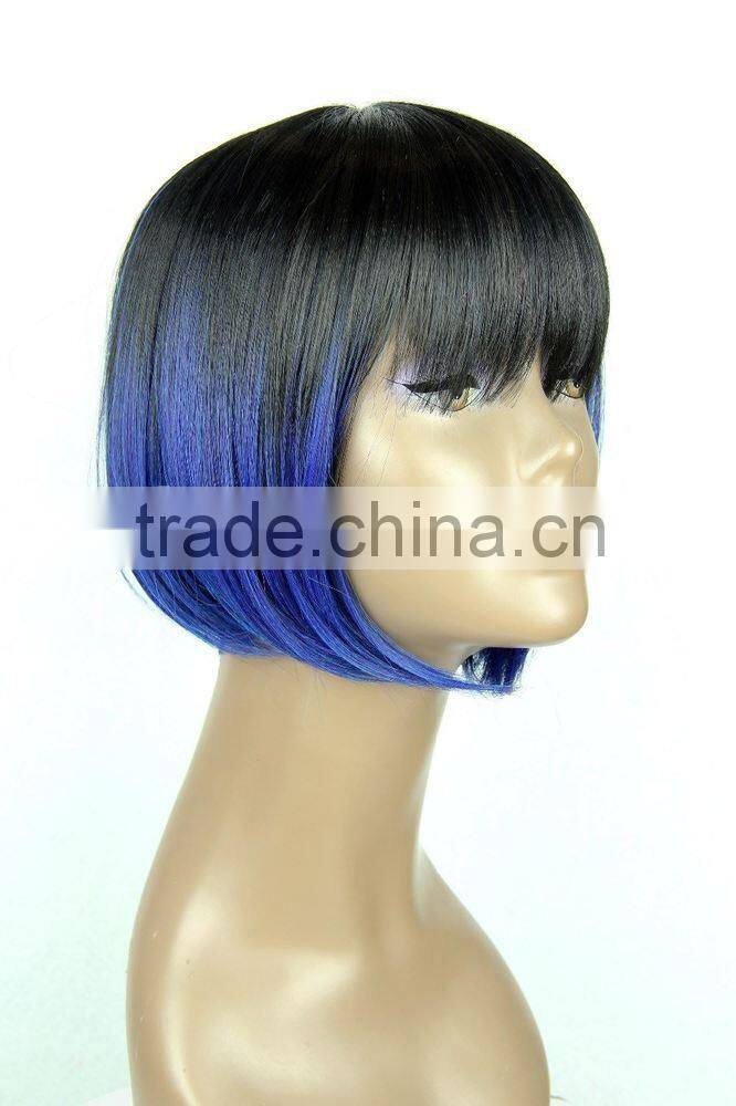 christmas party used wig ombre color new style 100 percent futura high tempreture synthetic hair wig