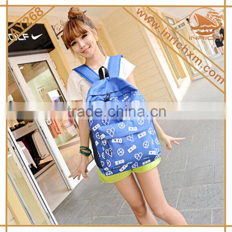 Stock Korean Style Fashion School Backpack Wholesale