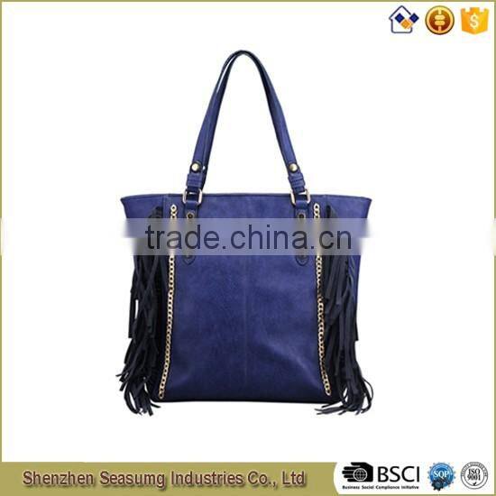 Medium Size Fringe Tote Bag Women Handbag