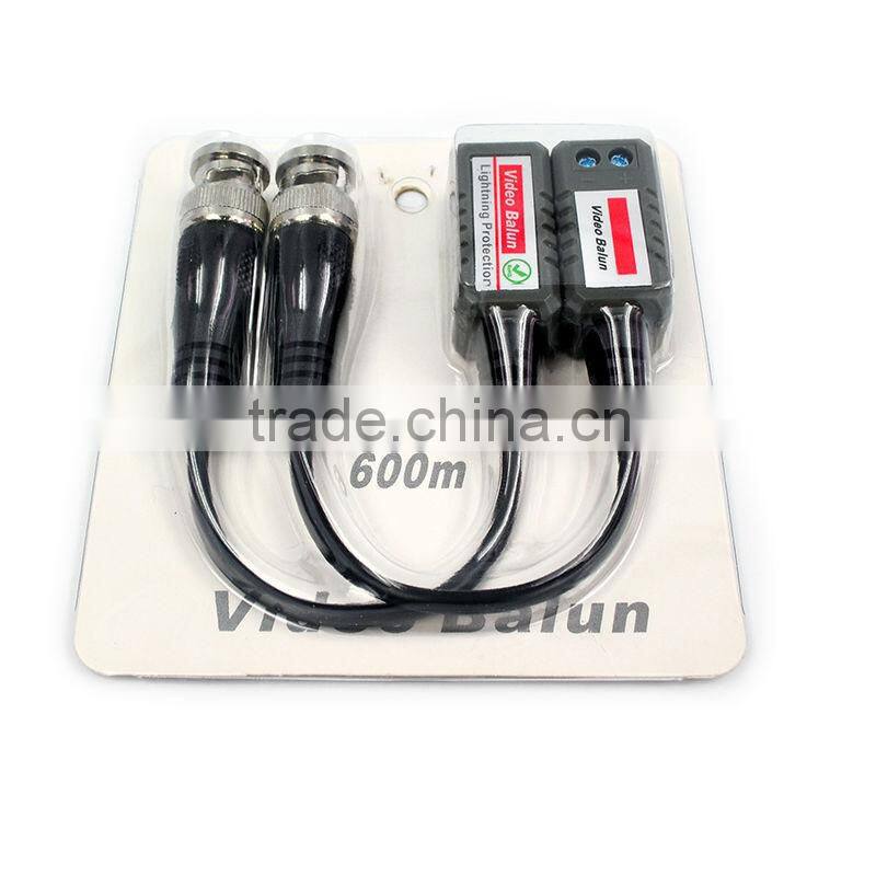 best price HDTVI/HDCVI/AHD-video balun cctv manufacturer YJS-202L(anti-static)