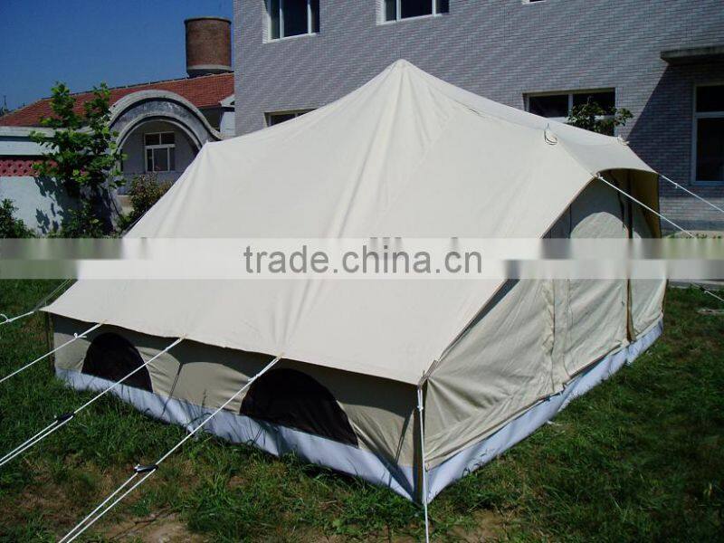 6x4M double roofs emperor twin bell tent with 100%cotton canvas