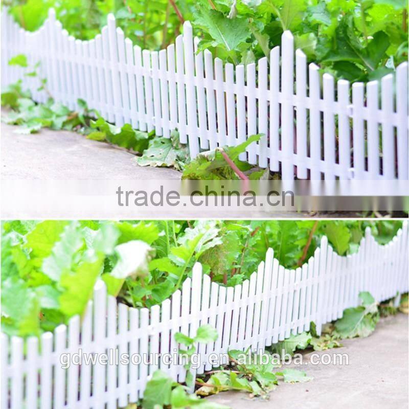 White Fence Plastic Fence Garden Fencing wholesale Foldable green garden fence good quality plastic garden gate