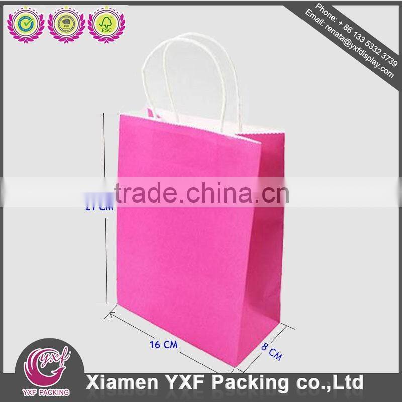 Twist Handle Bags Colored Red Gloss Handle Gift Bags