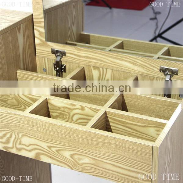 wooden grain melmained MDF board Modern large simple cheap dressing table