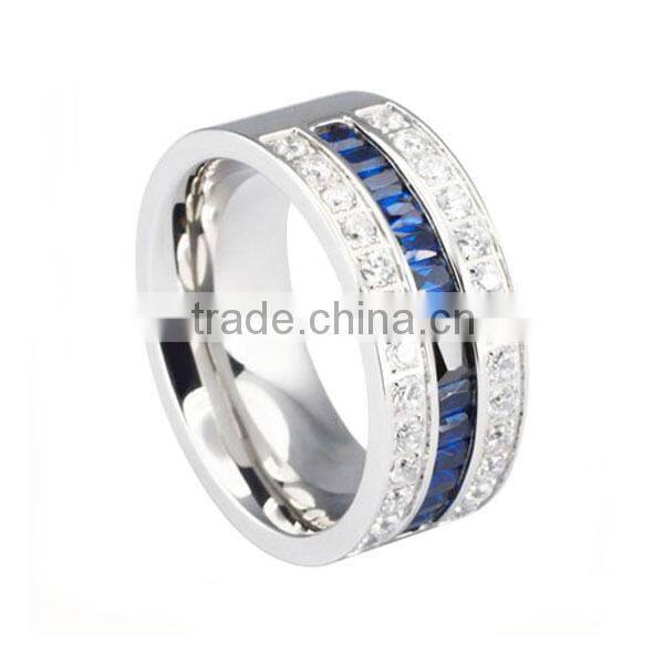 Classical chain design band stainless steel gold plated ring gold plated cock rings gold plated engagement rings (LR7614)