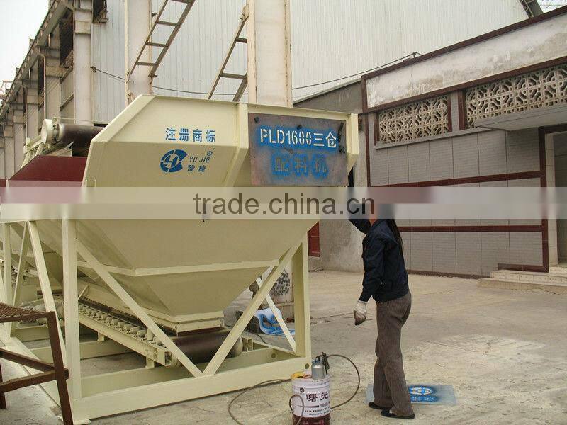 PLD1600-3 Belt Conveying Concrete Batching Machine for Concrete Batching Station