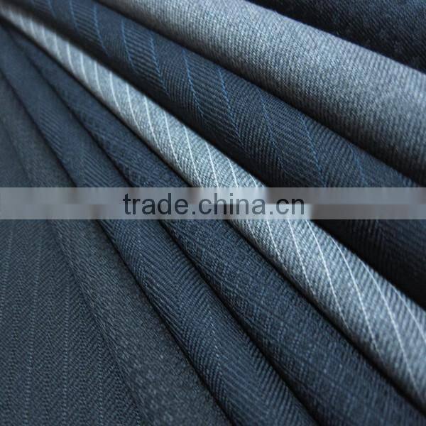 worsted organic wool fabric for suit