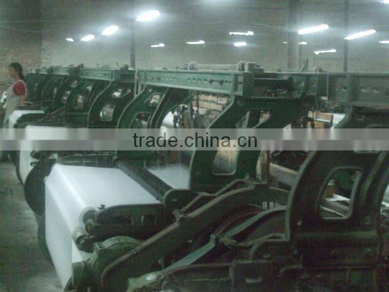 polyester cotton mixed woven fabrics weaved by shuttle looms