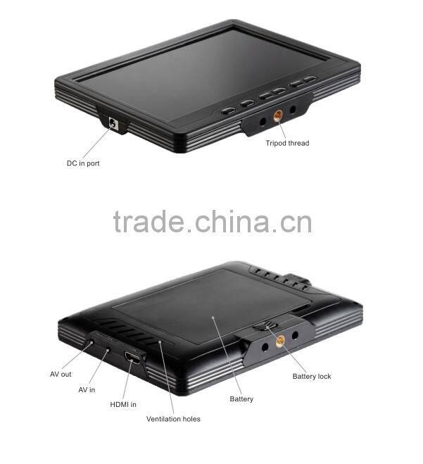 G2786 Flysight black Pearl RC801 lite 7 inch 1280*800 display monitor Luminance 400cd/m^2