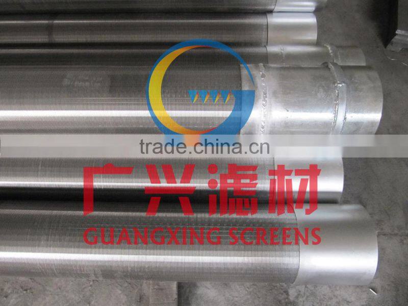 wire wrapped screen used in water well