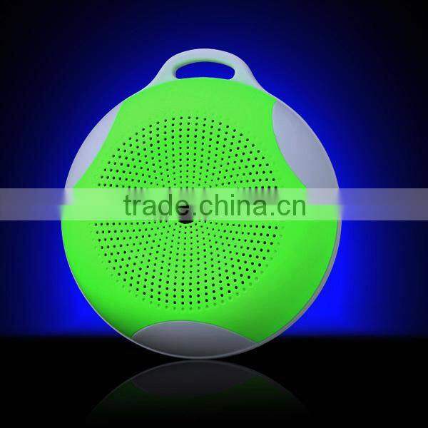 Round Hand Free Portable Wireless Bluetooth Mini Speaker with Rechargeble Battery