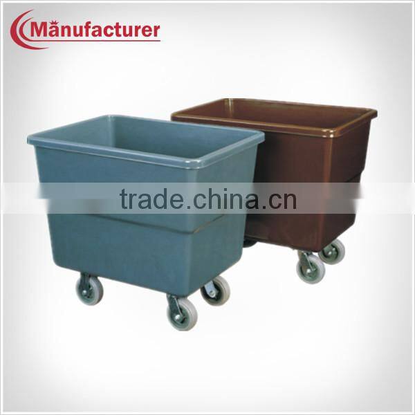 Hotel Plastic Laundry Linen Service Cart/Maid Cleaning Trolley/Janitor Cart