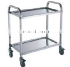 two layer Stainless Steel Mobile Beer Cart(beverage cart)