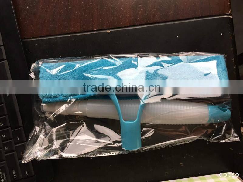 3 in 1 Rubber Squeegee Sponge Tool Spray Bottle Window Cleaning Glass Auto Wiper