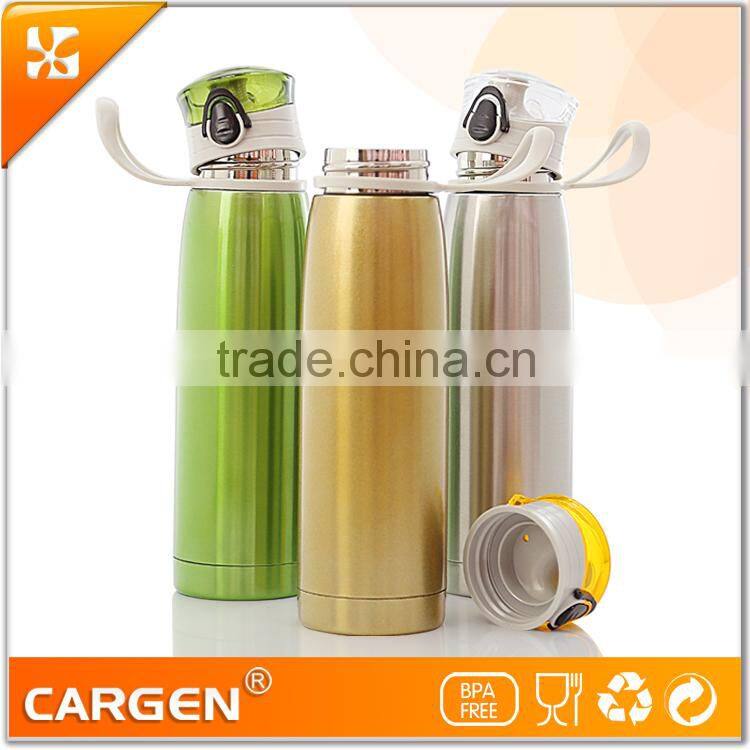 High tech colorful frosted eco glass drink bottle