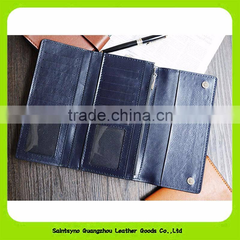 16403 Stylish men travel wallet pu leather wallet for men personalized