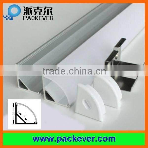 1m, 2m, 3m LED strip aluminum triangle channel for kitchen cabinet