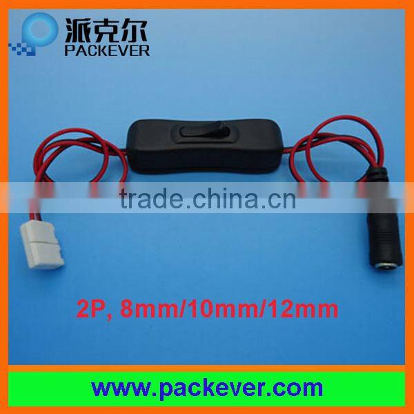 X shape 2 pins 12mm LED strip connector, solder free, fast connection