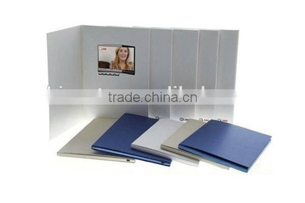 2015 High quality TFT Smart Flip HD 720P LCD video brochure