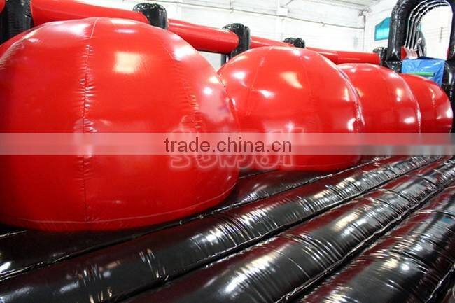 2016 Newest Popular Inflatable Wipeout Ball Obstacle Course Sport Game On Sale